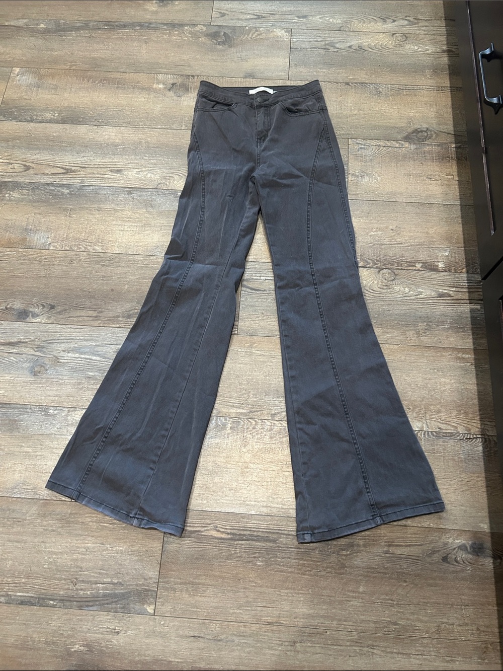 Mustard Seed Charcoal Flared Jeans